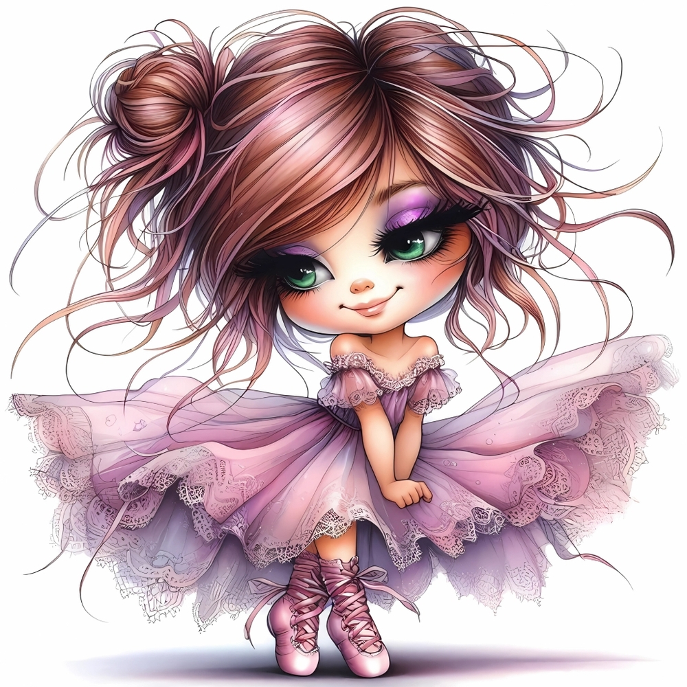 6pc Ballerina Girl Prints - Picture 5 of 6
